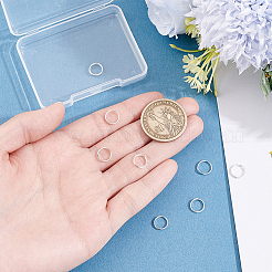 スターリングシルバーのスプリット丸カン8個、925個  ダブルループ丸カン  丸い輪  銀  8x1.5mm  内径：7mm&nbsp;STER-PH0005-24