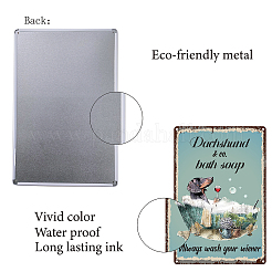 Rectangle with Word Vintage Metal Iron Sign Poster&nbsp;AJEW-WH0157-288