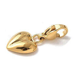Heart 304 Stainless Steel Pendant Decorations&nbsp;STAS-G352-10G