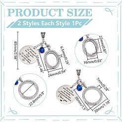 Alloy Locket Pendant&nbsp;HJEW-WR00002