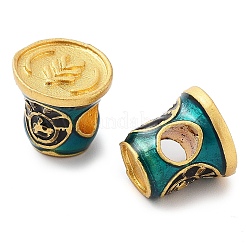 Alloy Enamel European Beads&nbsp;ENAM-M008-09G-02