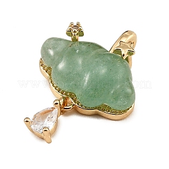 Natural Green Aventurine Carved Pendants&nbsp;GG-CBA5963-03D