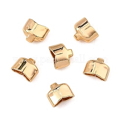 シェグレース真鍮製エンドキャップ  カドミウムフリーと鉛フリー＆ニッケルフリー  18KGP本金メッキ  4x5x3mm  穴：1mm  内径：4.5x2mm&nbsp;XGRQ6M956-916G