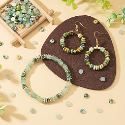 180Pcs 4 Styles Natural Serpentine Jade & Green Aventurin & Green Spot Jasper Beads&nbsp;G-TA0003-08B