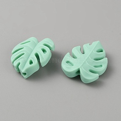 Monstera Leaf Food Grade Silicone Focal Beads&nbsp;SIL-WH0009-05D
