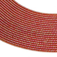 Electroplate Glass Beads Strands&nbsp;GL-CBAA615-01J