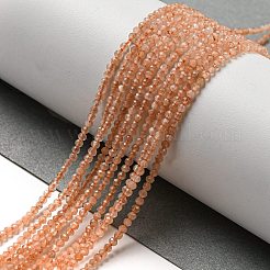 Natural Sunstone Beads Strands&nbsp;G-K182-2mm-13A