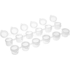 3ml 6箱プラスチック空のペンキパレット  絵の具箱  アートスクール用品  透明  16.8x2.1x1.5cm  容量：3ミリリットル&nbsp;TOOL-PH0016-56-B