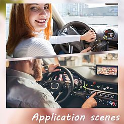 6Pcs Heart Gemstone Car Air Vent Clips&nbsp;AJEW-PH00496-05