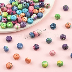 70Pcs 7 Colors Dyed Synthetic Riverstone Beads&nbsp;G-YW0002-99