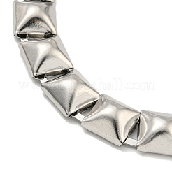 Non-Tarnish 304 Stainless Steel Square Link Chain Bracelets&nbsp;BJEW-S153-02P