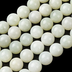 天然岫岩のヒスイのビーズ連売り  ラウンド  12~12.5mm  穴：1mm  約33個/連  15.75''（40センチメートル）&nbsp;G-H343-D13-12mm