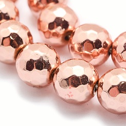 Electroplate Non-magnetic Synthetic Hematite Beads Strands&nbsp;G-L485-02B-RG