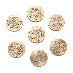 DIYスクラップブック真鍮のスタンプ  木製ハンドル  25x14mm&nbsp;AJEW-PH0012-01