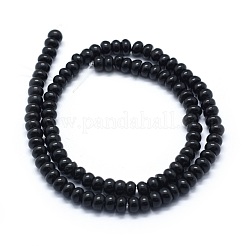 Synthetic Black Stone Beads Strands&nbsp;G-E507-24A