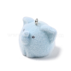 Flocky Resin Pendants&nbsp;FIND-A061-01E