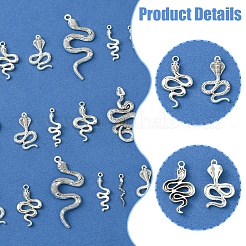 32Pcs 6 Styles Tibetan Style Alloy Pendants&nbsp;FIND-FS0003-79