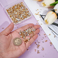 2400Pcs 6 Styles Brass Crimp Beads&nbsp;KK-ME0003-35