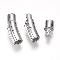 変色しにくい304ステンレススチール製バヨネット留め具  ステンレス鋼色  41x6mm  穴：4mm&nbsp;STAS-O114-053P-A