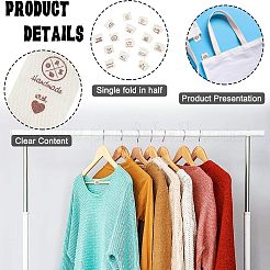 200Pcs 20 Patterns Cotton Sewing Labels&nbsp;FIND-NB0001-44