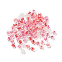 100Pcs Transparent Inside Colours Glass Beads&nbsp;GLAA-P061-01I