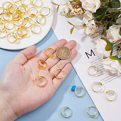 40Pcs Brass Pad Ring Base Findings&nbsp;FIND-DC0006-65G