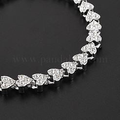 Crystal Rhinestone Tennis Bracelet&nbsp;BJEW-N015-014S