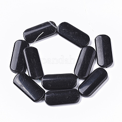 Natural Black Stone Beads Strands&nbsp;X-G-S364-025
