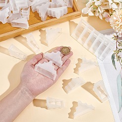 60個 6スタイル 三角形 プラスチック 家具コーナーガード  テーブルコーナープロテクター  ホワイト  33x57x14~24mm  10個/スタイル&nbsp;AJEW-BC0007-84B