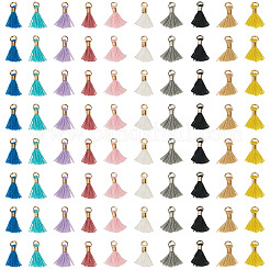 100Pcs 10 Colors Polycotton(Polyester Cotton) Tassel Pendant Decorations&nbsp;FIND-TA0009-08