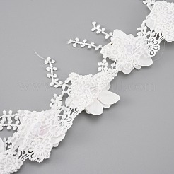Nonelastic Lace Trim&nbsp;OCOR-WH0075-12