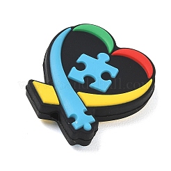 Autism Theme Silicone Beads&nbsp;SL-CBAF318-D06