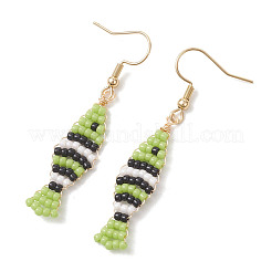 Handmade Glass Seed Beads Dangle Earrings&nbsp;EJEW-MZ00712