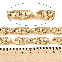 304ステンレスロープチェーン  溶接されていない  スプールで  イオンプレーティング（ip）  18KGP本金メッキ  13.5x10x2.5mm&nbsp;CHS-C022-01G