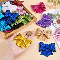 Sequin Felt & PET Bowknots&nbsp;DIY-MA0006-57B