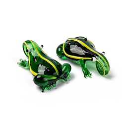 Handmade Lampwork Glass Pendants&nbsp;LAMP-R106-M10-B