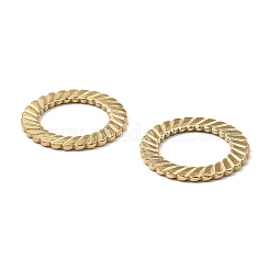 イオンプレーティング（IP）316ステンレス鋼リンクリング  24KGP本金メッキ  18x1mm  穴：12mm&nbsp;STAS-K258-18G