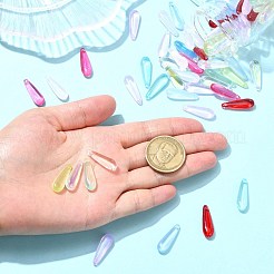 100Pcs Glass Teardrop Pendants&nbsp;GLAA-CJ0002-79