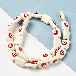 Synthetic Turquoise Enamel Beads Strands&nbsp;G-P507-18A