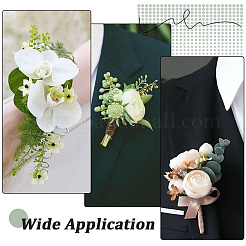 20Pcs Iron & Plastic Brooch Findings&nbsp;JEWB-SC0001