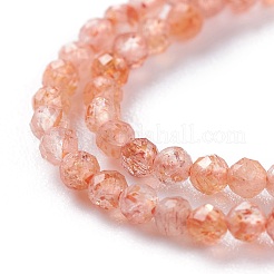 Natural Strawberry Quartz Beads Strands&nbsp;G-A026-A03-2mm