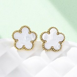 Elegant Vintage Floral 201 Stainless Steel Stud Earrings for Women&nbsp;FR2099-3