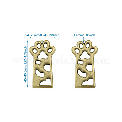 Open Back Bezel Pendants&nbsp;X-PALLOY-TAC0010-08AB