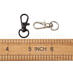 合金製回転式ナスカンカニカン  スイベルスナップフック  ミックスカラー  32mm  2色  30個/カラー  60個/セット&nbsp;PALLOY-CD0001-04