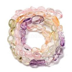 Natural Prehnite & Rose Quartz & Amethyst & Citrine Beads Strands&nbsp;G-L610-B14-01