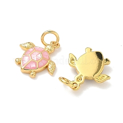 Brass Enamel Pendants&nbsp;KK-H534-12G