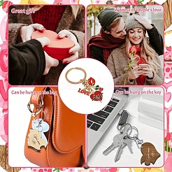 Valentine's Day Alloy Enamel Keychain&nbsp;KEYC-YW00185-01