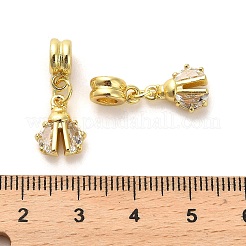Rack Plating Brass Micro Pave Cubic Zirconia Charms&nbsp;KK-S398-11A