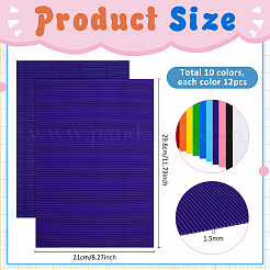 120Pcs Corrugated Cardboard Sheets Pads&nbsp;DIY-WA0001-28