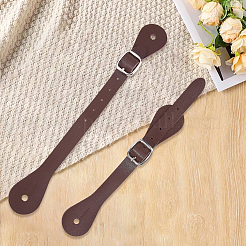 2Pcs Genuine Leather Spur Straps&nbsp;DIY-CL0002-56D